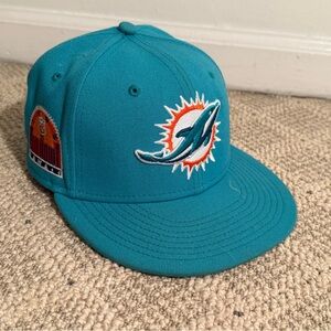 Teal Miami Dolphins Snapback Hat